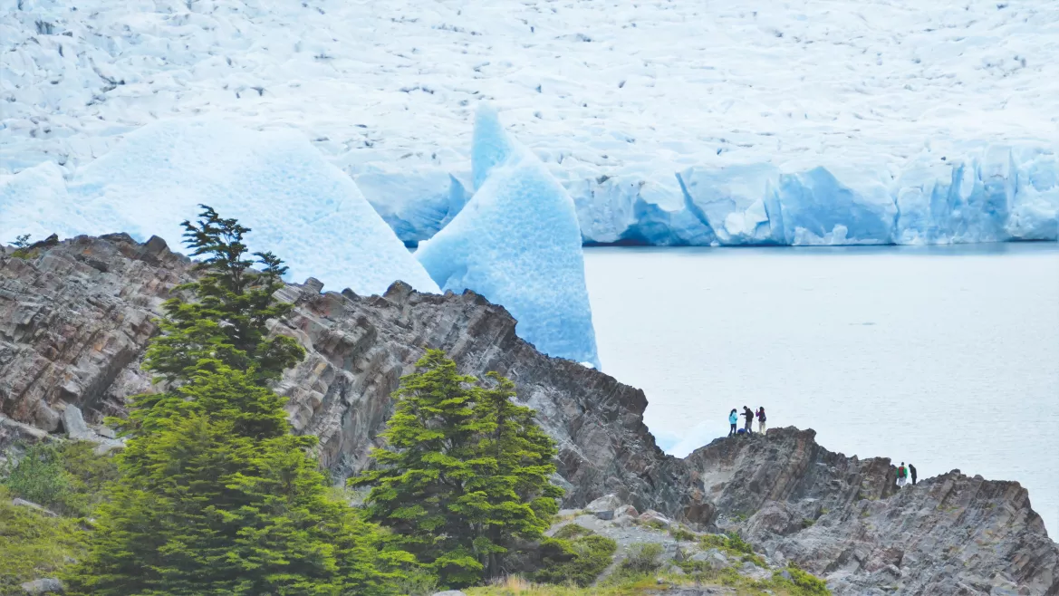 Beeindruckender Gletscher in Patagonien, Argentinien
